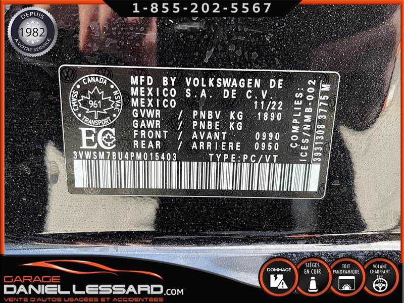 2023
Volkswagen
Jetta